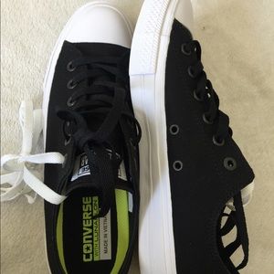 Black and white Converse